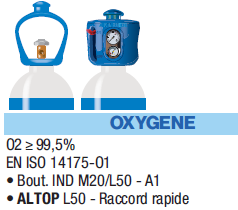 INDUSTRIEL OXYGENE SMARTOP B50